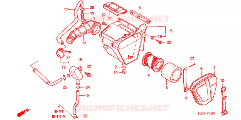 FILTRE A AIR Honda MOTO 80 CRF 2004  CRF80F4