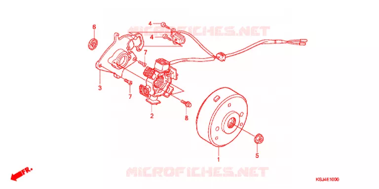 ALTERNATEUR (CRF80F) Honda MOTO 80 CRF 2005  CRF80F5