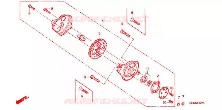 POMPE A HUILE Honda MOTO 80 CRF 2005  CRF80F5