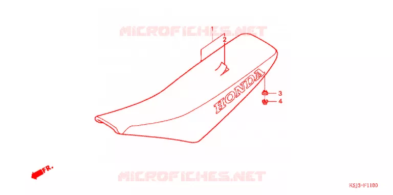 SELLE Honda MOTO 80 CRF 2005  CRF80F5