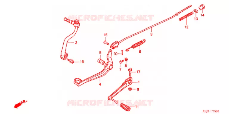 PEDALE Honda MOTO 80 CRF 2006  CRF80F6