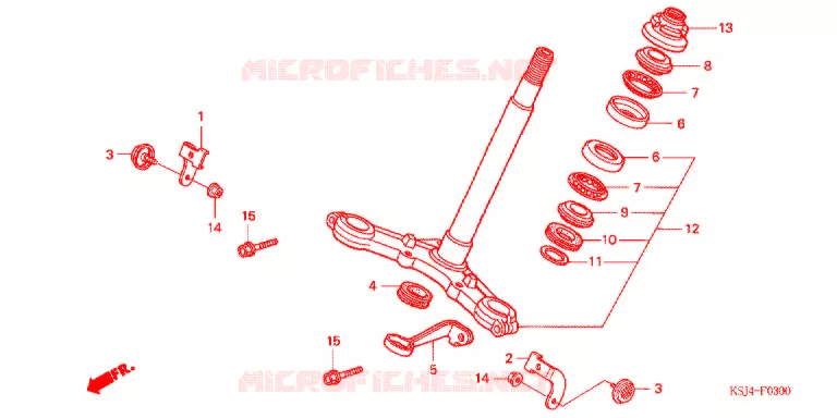TE DE FOURCHE Honda MOTO 80 CRF 2007  CRF80F7