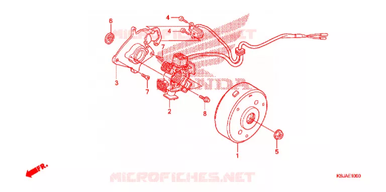 ALTERNATEUR (CRF80F) Honda MOTO 80 CRF 2008  CRF80F8