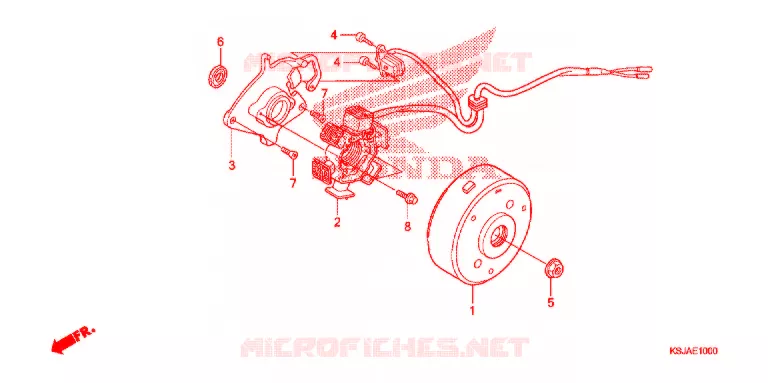 ALTERNATEUR (CRF80F) Honda MOTO 80 CRF 2010  CRF80F9