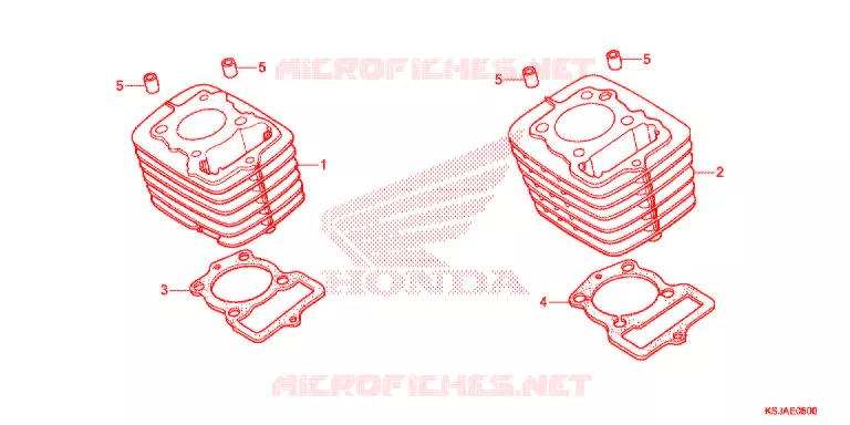 CYLINDRE Honda MOTO 80 CRF 2009  CRF80F9