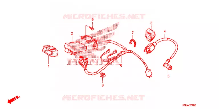 FAISCEAU DES FILS Honda MOTO 80 CRF 2010  CRF80FA