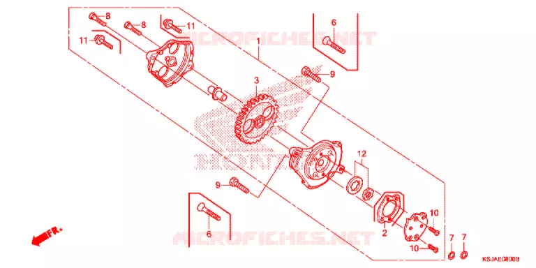 EMBRAYAGE Honda MOTO 80 CRF 2011  CRF80FB