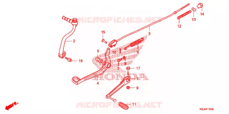 PEDALE Honda MOTO 80 CRF 2011  CRF80FB