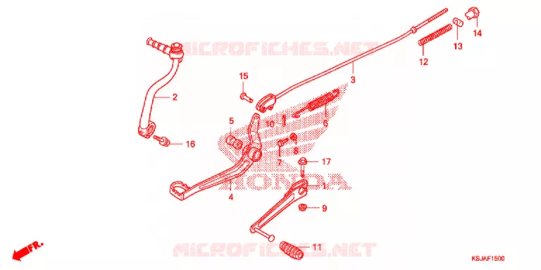 PEDALE Honda MOTO 80 CRF 2011  CRF80FB