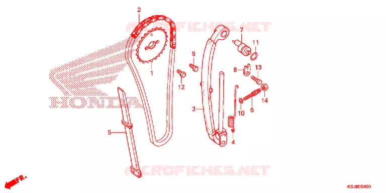 CHAINE DE DISTIRBUTION Honda MOTO 80 CRF 2012  CRF80FC