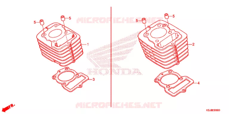 CYLINDRE Honda MOTO 80 CRF 2012  CRF80FC