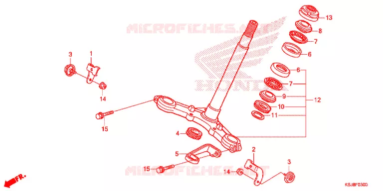 TE DE FOURCHE Honda MOTO 80 CRF 2012  CRF80FC