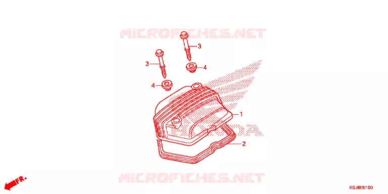 COUVRE CULASSE Honda MOTO 80 CRF 2013  CRF80FD