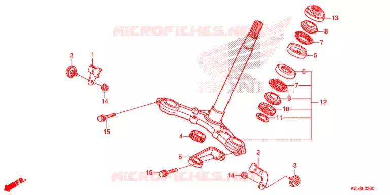 TE DE FOURCHE Honda MOTO 80 CRF 2013  CRF80FD