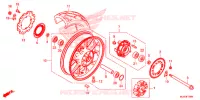 ROUE ARRIERE pour Honda CB 500 X ABS de 2017
