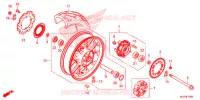 ROUE ARRIERE pour Honda CB 500 X ABS de 2017