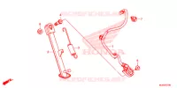 BEQUILLE LATERALE pour Honda CB 500 X de 2017