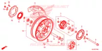 ROUE ARRIERE pour Honda CB 500 X de 2017