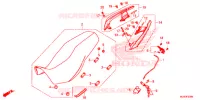 SELLE   POIGNEE ARRIERE pour Honda CB 500 X de 2017