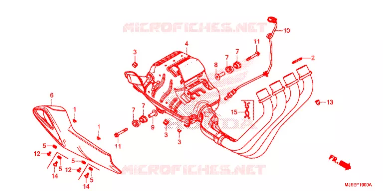 SILENCIEUX D'ECHAPPEMENT Honda MOTO 650 CB 2017  CB650FAH