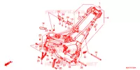 CADRE pour Honda CB 650 F ABS 35KW RED de 2017