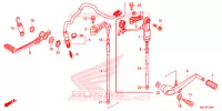 PEDALE pour Honda CBR 1000 RR SP1 de 2017