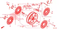 ROUE AVANT pour Honda CBR 1000 RR SP1 de 2017