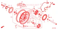 ROUE ARRIERE pour Honda CBR 1000 RR SP1 de 2018