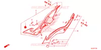 COUVERCLES LATERAUX pour Honda CBR 650 F ABS RED de 2017