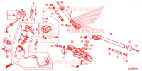 GUIDON   TE DE FOURCHE pour Honda CBR 650 F ABS RED de 2017