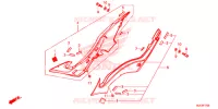 COUVERCLES LATERAUX pour Honda CBR 650 F ABS RED de 2017