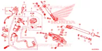 GUIDON   TE DE FOURCHE pour Honda CBR 650 F ABS RED de 2017