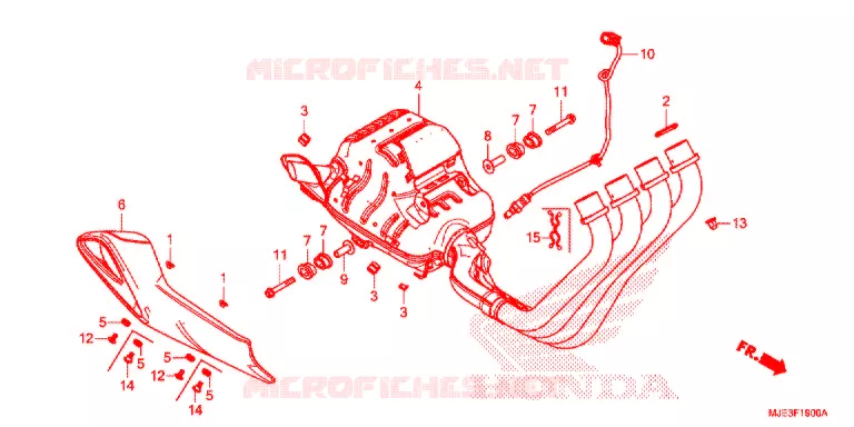 SILENCIEUX D'ECHAPPEMENT Honda MOTO 650 CBR 2017  CBR650FAH