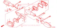 CLIGNOTANT pour Honda ACE 125 KALIPLI TEKERLEK de 2017