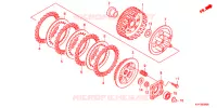 EMBRAYAGE pour Honda ACE 125 CASTED WHEELS, TYPE 5KE de 2017