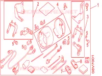 KIT MONTAGE ANTIBROUILLARDS pour Honda AFRICA TWIN 1000 ABS de 2017