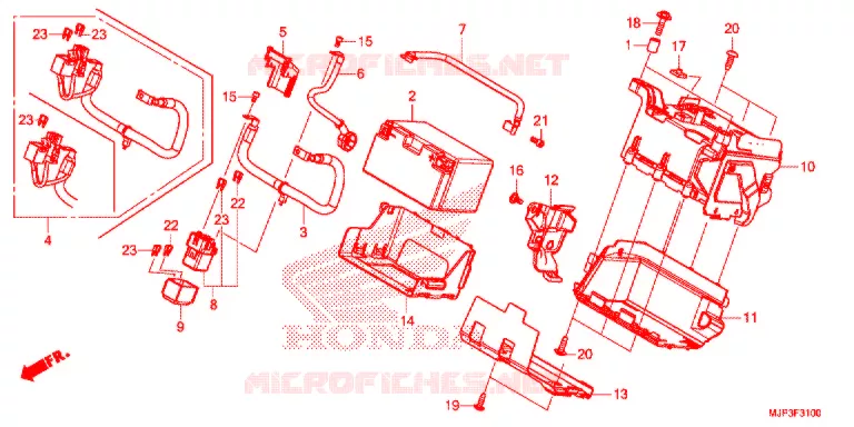 BATTERIE Honda MOTO 1000 AFRICA-TWIN 2018  CRF1000DH