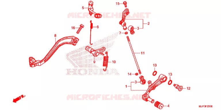 PEDALE Honda MOTO 1000 AFRICA-TWIN 2017  CRF1000DH