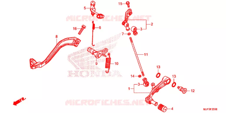 PEDALE Honda MOTO 1000 AFRICA-TWIN 2017  CRF1000DH