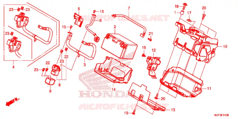 BATTERIE Honda MOTO 1000 AFRICA-TWIN 2017  CRF1000DH