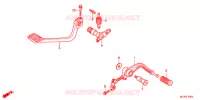 PEDALE pour Honda GL 1800 GOLD WING de 2016