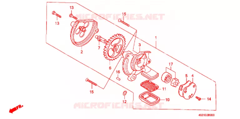 POMPE A HUILE Honda MOTO 125 CD 2002  CD125T1
