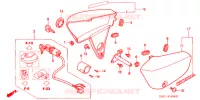 COUVERCLES LATERAUX pour Honda MAGNA 50 de 2003