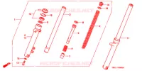FOURCHE pour Honda MAGNA 50 de 2003