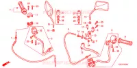 LEVIER DE GUIDON   CABLE   COMMODO pour Honda MAGNA 50 de 2004