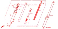 FOURCHE pour Honda MAGNA 50 de 1995