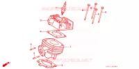 CYLINDRE   CULASSE pour Honda 50 ZOOK de 1990