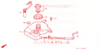 RESERVOIR D'HUILE pour Honda 50 ZOOK de 1990