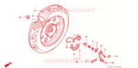 ROUE ARRIERE pour Honda 50 ZOOK de 1990