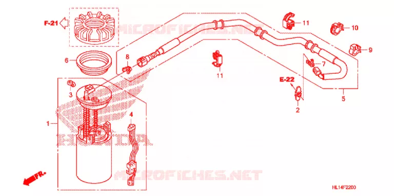 POMPE A ESSENCE Honda ATV 700 BIG-RED 2009  MUV7009